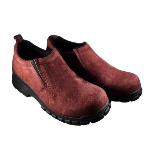 Eastspirit Shoes - NWT Easyspirit Slip on shoes Dark Suede Wine